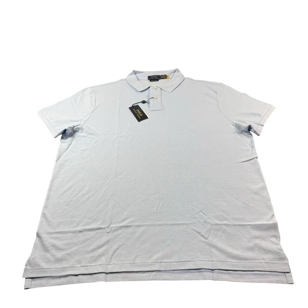 Polo Ralph Lauren Light Blue‎ Pony Polo Mens Cotton Shirt Size 2XL NWT
